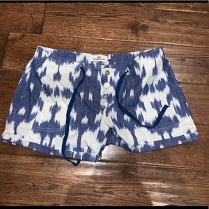 Vineyard Vines 3.5" Everyday Shorts Blue/White Drawstring Button Fly shorts SZ 0